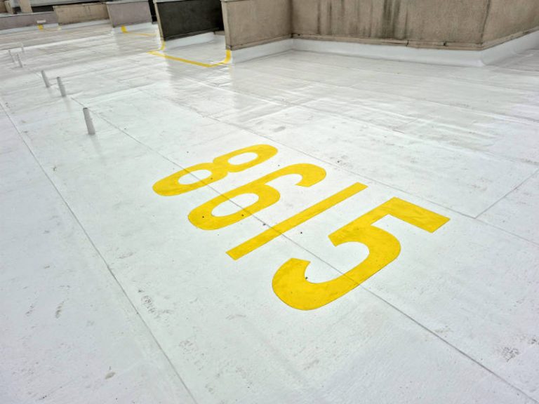 Lettering installation