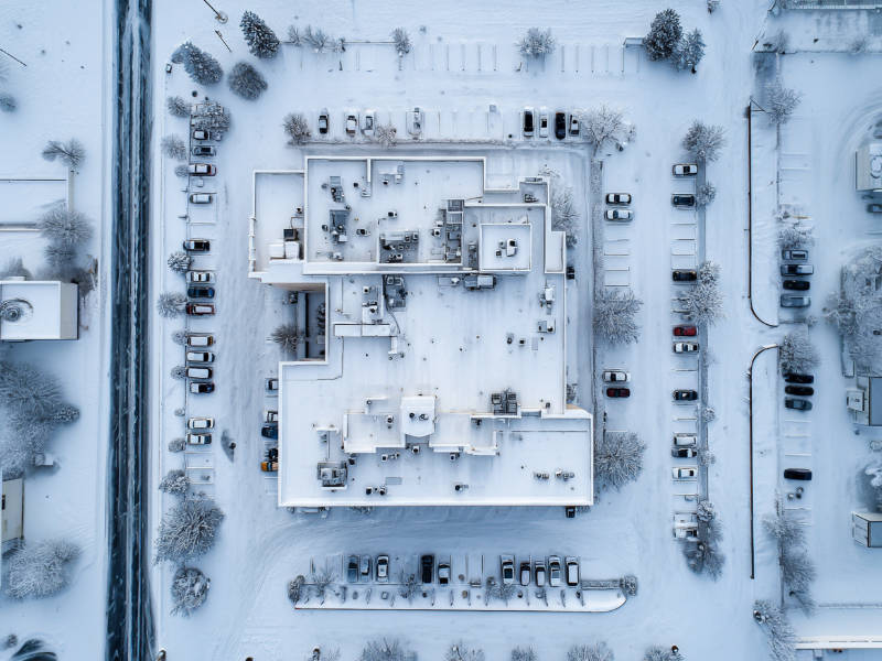 Commercial Roof Snow Removal